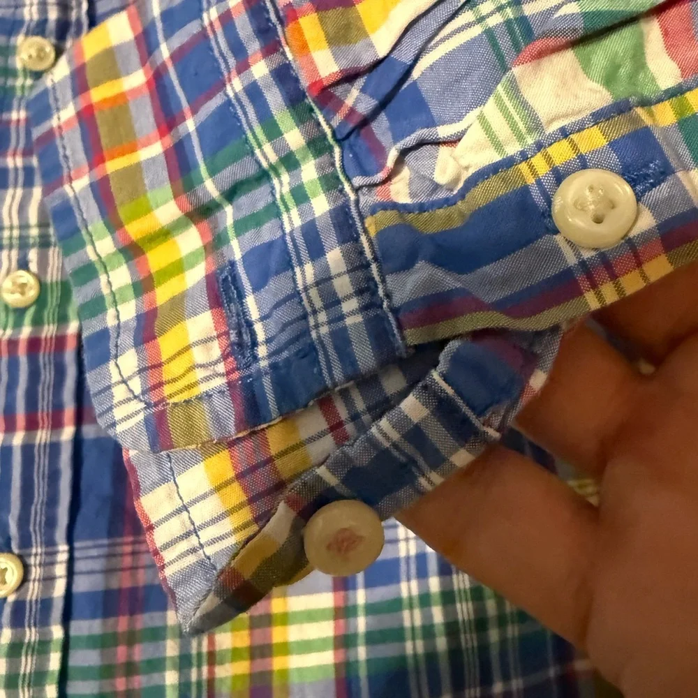 Ralph Lauren Boy’s Plaid Button Down Shirt. Size 5